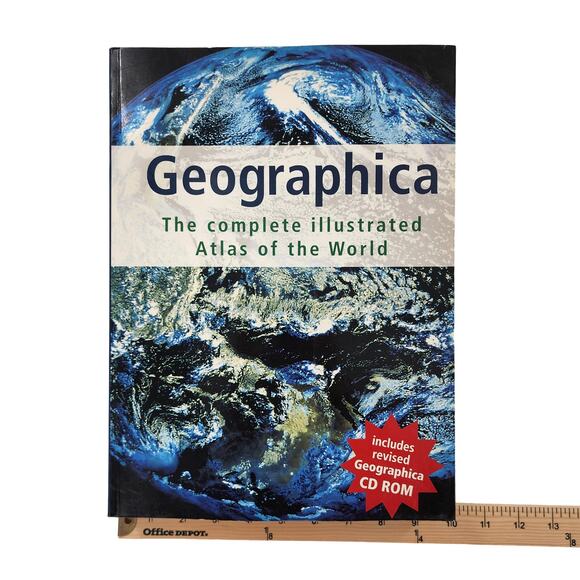 Geographica: The Complete Illustrated Atlas of the World Softcover with CD ROM - Picture 4 of 5
